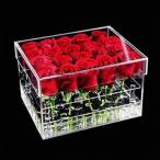  прозрачный акрил rose цветок box cut цветок организовать держатель подарочная коробка 25 дыра 