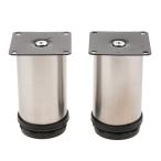  2 шт. настройка возможный диван пара ножек нержавеющая сталь сталь мебель шкаф футов 10 см 