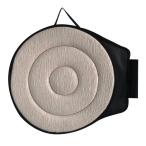 360度ソフト回転クッションカーシートスイベルチェアパッドベージュサークル