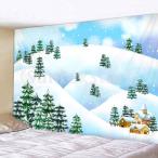 クリスマス3D効果壁掛けタペストリー寮のベッドカチタオルF