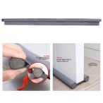 グレー ドアドラフトストッパーシールストリップ ツインドアドラフトストッパーエクステリアインテリアドア