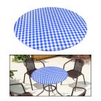 раунд вытирание clean PVC скатерть масло Cross винил масло Cross -40-56 дюймовый Circle диаметр 40-44 -дюймовые голубой в клетку .. делать .
