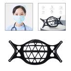 Yahoo! Yahoo!ショッピング(ヤフー ショッピング)シリコン3Dマスクブラケットはクールマスクのための口紅を保護しますより多くのスペース再利用可能な黒