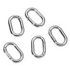 5 деталь springs овальный кольцо 1 дюймовый овальный kalabina кошелек ювелирные изделия сборный craft для серебряный цвет 