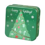  Рождество печенье жестяная банка манга металлический k чехол для ключей box party новый год выходной зеленый елка 