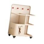 ヨガマット収納ラック フォームローラー、ケトルベル、レジスタンスバンド用 ホワイト