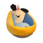 かわいいクッションチェア 人間工学に基づいたソフトフロアソファ 屋内子供部屋プレイルーム用 イエロー
