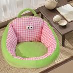 子供用ソファーチェア かわいいぬいぐるみ入り畳チェア リビングルーム 勉強部屋 遊び部屋用 L ピンク