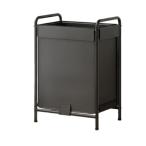  текстильный стирка корзина чёрный прямоугольный. стирка место хранения корзина оскфорд ткань металлическая оправа место хранения корзина ручка имеется длина длина open top место хранения коробка крепкий большая вместимость прачечная сумка 