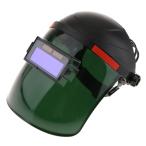 人気商品 溶接ヘルメット 自動遮光 防護面 フェイスシールド ソーラー充電機能 溶接機マスク黒 目 顔 首を保護