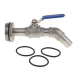 ドラム缶バルブ シールリング付き ステンレス鋼 オイルバレル フィーダー オイルドラムバルブドラムバルブ 200L