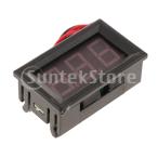 デジタルDC電圧計.0.56インチLEDディスプレイ電圧計.3.5-30Vレッド