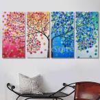 DIY 5Dダイヤモンド絵画 4本 四季木 5D  ダイヤモンド絵画 クロスステッチクラフト ダイヤモンドモザイク 工芸品 装飾 ラインストーン 写真クリスタル刺繍キット