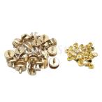 Yahoo! Yahoo!ショッピング(ヤフー ショッピング)DIY シューズレースフック 靴ひもバックル 靴紐バックル リベット付き 修理用 ゴールデン約20個