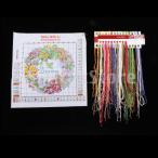 クロスステッチキット DIY 手作り刺繍キット 刺しゅうキット 11CT花輪パターン 35x 35cm ホーム飾り