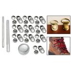 Yahoo! Yahoo!ショッピング(ヤフー ショッピング)レザークラフト登山靴バッグシルバー18×8.5mm用ブーツレースフック