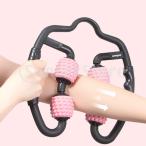 首の背部足のための携帯用手持ち型の全身の車輪のローラーのマッサージャーの自己マッサージ用具