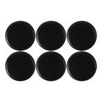 6個のホットマッサージストーンセットナチュラル玄武岩ウォーマーロックキット6x 6cm