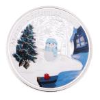 記念コイン クリスマスツリー スノーフレーク クリスマス コイン 漫画 おもちゃ ギフト 約45 x 45 x 6mm
