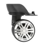 1 комплект замена литейщик чемодан двойной роллер вращение колесо наружный диаметр 60mm немой 