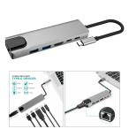 Usb cハブマルチポートアダプタ.6で1ポータブル4とhdmi出力.2 usb 3.0ポート.イーサネットアダプタ2 U-C pd充電ポートm