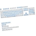 メカニカルキーボードキーキャップ交換用クリアワード熱昇華キーキャップブルー132キー