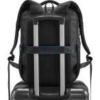 14 L ノートパソコン用バックパック マルチポケット 防水 大人用 ビジネス トイレタリー グレー ブラック