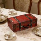  Vintage чемодан retro орнамент чемодан из дерева грудь дом для день рождения женский красный 