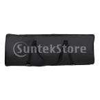 ケース カバー 耐水性 76鍵用  ポケット付き 調節可能な ストラップ ブラック