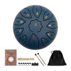 Mini 6 -inch steel tang drum . carryig bag music education gift present navy 