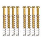 8 шт. двойной пружина pick up рама винт springs портативный гитара детали золотой цвет 