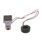 22mm AC 0-100A電流計電流計LEDデジタルディスプレイミニスクエアレッド