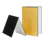 2pcs 3 in 1 свет отражатель складной портативный наружный закрытый a4 черный белое золото 