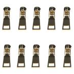 Yahoo! Yahoo!ショッピング(ヤフー ショッピング)10個いり 金属製 ジッパー スライダーヘッド 交換 修理キット 全４色選ぶ