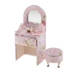 ピンク 収納ボックス 蝶 ファブリック ミニ 装飾  ジュエリー 便利 小物入れ 全３色