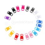 パラコートブレスレットのための20本の10mmの湾曲したサイドリリースプラスチックバックル