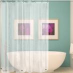 バスカーテン シャワーカーテン 防カビ 防水 お風呂 洗面所 間仕切り 全4種