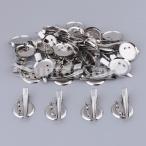 ラウンド ブローチ台 ヘアクリップ カョン用 工芸品 ブローチピン 約30個入り 全3サイズ