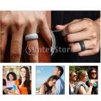 Yahoo! Yahoo!ショッピング(ヤフー ショッピング)7個プレミアムシリコーンゴムウェディングリングメンズジュエリー