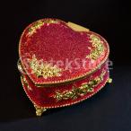 Yahoo! Yahoo!ショッピング(ヤフー ショッピング)ジュエリーケース ハート ジュエリーボックス ピアス 指輪 腕時計 キラキラ  小型 軽量 全3色