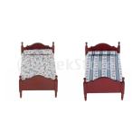  кукольный дом оборудование орнамент 1/12 шкала кукла дом. мебель из дерева bed одиночная кровать мебель игрушка scene оборудование орнамент все 2 цвет 