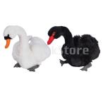 Yahoo! Yahoo!ショッピング(ヤフー ショッピング)白鳥おもちゃ ぬいぐるみ 動物 フィギュア玩具 ミュレーション 工芸品 小道具 卓上置物 インテリア置物 全2色