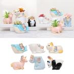 ミニ漫画動物植木鉢屋内多肉植物サボテン盆栽プランターポットコンテナー