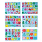 Yahoo! Yahoo!ショッピング(ヤフー ショッピング)数字とアルファベット木製ブロックセット文字デジタルジグソーパズル教育おもちゃ子供男の子女の子3歳