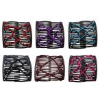 ショッピングヘアスタイリングツール 伸縮性のあるダブル櫛ヘアクリップ調整可能な弾性ヘア櫛なししわヘアピンヘアアクセサリー女性のための厚い波状髪ポニー