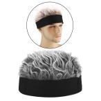 Yahoo! Yahoo!ショッピング(ヤフー ショッピング)ユニセックス雰囲気髪スカルキャップかつらピークにビーニー帽子ノベルティとスパイク毛レトロセーラー冬landloard帽子屋外スポーツ