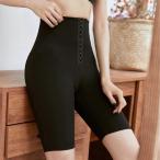 おなかコントロール女性サウナショーツフィットネス汗パンツ痩身レギンスハイウエストフィット腿ショーツ黒