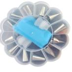 クリスマスのための15のケーキデコレーションツールのアイシング配管ノズル花口パック