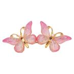 ショッピングヘアスタイリングツール 女性の女の子の女性のための金属蝶のヘアピン理髪フラットアヒルの口