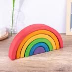 Yahoo! Yahoo!ショッピング(ヤフー ショッピング)女の子子供子供のための6ピース木製レインボースタッカープレイセットアクティビティ